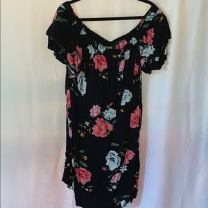 Off shoulder flowy dress